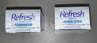 2 Refresh Optive Advanced Lubricant Eye Drops 30 Single Use Containers Nib