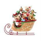 Jim Shore Disney Mickey And Friends Sleigh-a Sleigh Full Of Joy 6016883 New