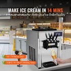 Commercial Soft Serve Ice Cream Machine Maker 18-28 L h Yield 3-flavor