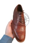 Men s Brown Wing Tips Brogue Lace Up Shoes  Dress Shoes For Casul Wear