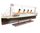 Xl Rms Titanic Ocean Liner Wooden Model 56  White Star Cruise Ship Line Boat New