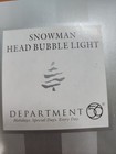 Department 56 Christmas Tree Snowman Bubble Head Glitter Night Light 2003