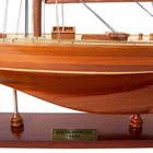 Historical Collectible Enterprises Wooden Boat Model Home Decor