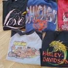 Vintage 90s T-shirt Lot Of 10 Size Mens L-xl Bulls Harley Salem Ncsu Bears Sweat