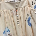 Maxi Dress Beige Multicolor Greece Graphic Print Button Front Sleeveless Women