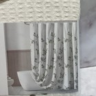 Dkny Riverside Floral Microsculpt Shower Curtain Blue  Grey White Jade Fabric