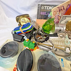 Real Junk Drawer Lot Stamps Toys Jewelry Pocket Knives Chargers Resale  8  Lbs