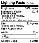 6 Pack 25 Watt Light Bulbs Equivalent  A15 E26 3w Led Bulb Soft White 2700k Low