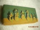 Vintage Square Dance Band 6 Celluloid Musicians On Wooden Barrels W Box Japan