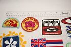 Big Lot Of Hawaii Hawaiian Stickers Patches Many Vintage