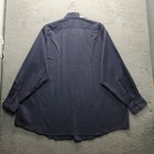 Van Heusen Dress Shirt Men 20 Blue Comfort Performance Big Fit Stretch Button Up