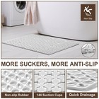 Shower Mat Non Slip   24 x24  Bathtub Mat Non Slip Square Shower Mats For Insid   
