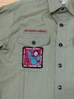 Vintage Boy Scouts Shirt Men s 14 5 Green Button Up Long Sleeve Bsa Uniform