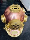 Brass Finish Diving Helmet Deep Sea Mark V Divers Diving Copper Helmet