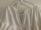 Civil War Reproduction Hoop Skirt White Cotton Fabric With No Spines