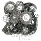 40-pc Wire Wheel Cup Brushes Assortment Box Lot Crimped Metal Grinding 1 4 Shank