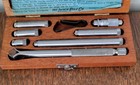 Vintage Lufkin Rule No  680a Inside Micrometer Set 1 1 2  - 8  W wood Case Usa