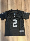 Ashton Jeanty Raiders  2 Kids Jersey Black Youth Medium 10 12 Stitched Jersey