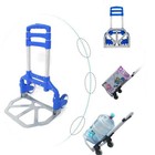 Portable Large Capacity Folding Wheeled Luggage Cart Shopping Trolley Push Cart