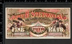 1876 Stetson Hats Co  Philadelphia Centennial Expo Beaver Fur Trade Card Sr c sh
