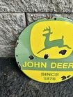 Rare Vintage John Deere Porcelain Sign Tractor Farming Farm Equipment 12 