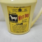 Vintage White Horse Scotch Whisky Ceramic Advertising Pitcher By Wade England