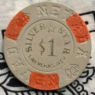 Silver Star  1 Las Vegas  Nevada Gaming Poker Casino Chip