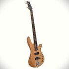 Natural 4-string Bass Guitar With 24-fret Laurel Fretboard  Hh Pickups  Gig Bag