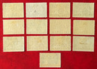 Nyasaland Sc 54-62 Partial Set Tii 1 Shilling Mint Vlh Marks Og F vf  24-5 