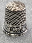 Vintage Simons Bros   Co Sterling Silver Thimble Pre 1908 Size 11-free Shipping