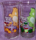     2 Vhtf 1983 Pizza Hut Care Bears Good Luck   Friend Bear Glasses  