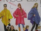 Mccall s Pattern 3368 Miss Size S M L Poncho Rectangular Triangular Hood Vintage