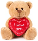 Brubaker Teddy Plush Bear With Red Heart - I Love You - 9 84 Inches - Plush