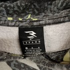 Nike 3brand Boys L Pullover Hoodie Gray Neon Volt Allover Swoosh Print