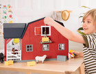     20 Pieces Wooden Animal Barn Toy Set     Farm Animals   Play Fence     Pretend Pla