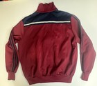 Vintage 80s Adidas Maroon Navy 3 Stripe Track Jacket Mens Xl
