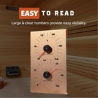 Lumeram Sauna Thermometer Hygrometer Large Dial Aluminum Heat Resistant