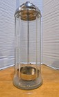Vintage Tablecraft Drinking Straw Holder Dispenser Glass With Metal Lid Kitchen 