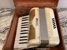 Vintage Camerano Accordion Pearl Ivory M685 688 W Hard Case