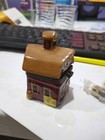 Vintage Small Hinged Farm Barn Trinket Box Ring Holder Jewelry Box Mini Storage