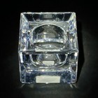 New Vera Wang Modern Graphic Votive Candle Holder  Lead Crystal  3   Wedgwood