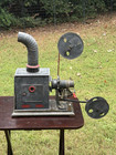 Large Rare Antique Vintage Gbn Magic Lantern Oil Lamp Movie Projector Optical