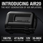 Noco Air20 Ultrafast 20a 100 Psi 12v Portable Tire Inflator And Air Compressor