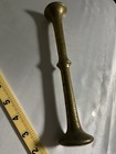 Antique 19thc Skultuna Sweden Brass Apothecary Pestle Standalone Marked 9 5   