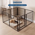 24  32  40  Dog Playpen Pet Exercise Fence Puppy Pen W  Door 12 16 24 32 Panels