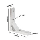 8pcs 2020 Angle Corner Bracket 90-degree Connector For 2020 Aluminum Profiles
