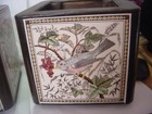 Vintage-victorian-stunning Tile Set Chunky Wooden Pair Plant Pots  dublin  Tiles