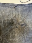 Antique Early 1900s French Workwear Denim Distressed Thrashed Repaired Apron