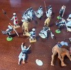 30 Piece Vintage Metal Soldiers Figurines Indian Arab African Britains Lot