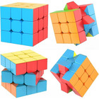 Qiyi Speed Cube Smooth Magic Puzzle Twist Gift Toy 3x3x3 Stickerless Cube